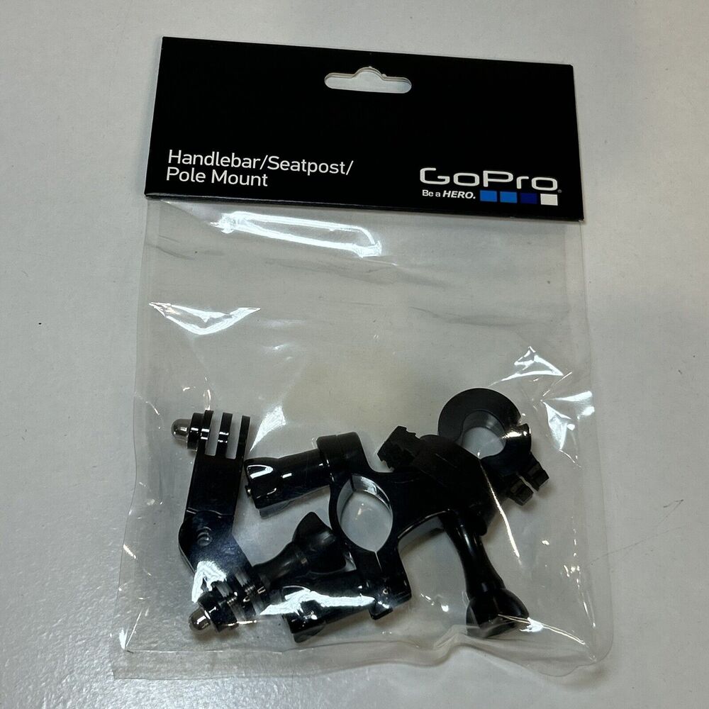 GoPro Handlebar Seatpost Pole Mount Fits .75" - 1.4" Diameter GRH30 Brand New